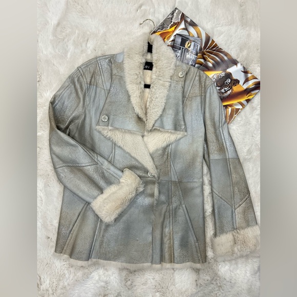 Fur and leather jacket Marc cain - Picture 2 of 13